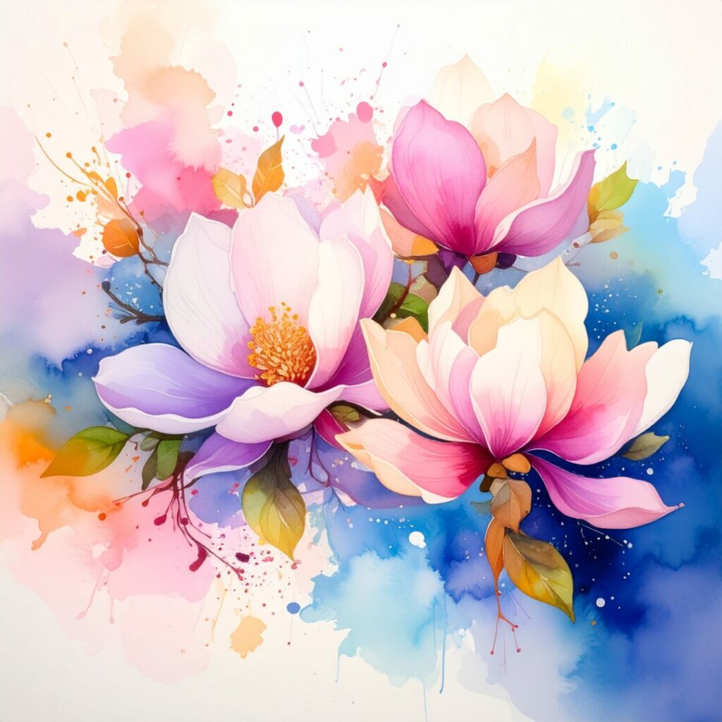 Aquarell und Chinesische Farbpigmente