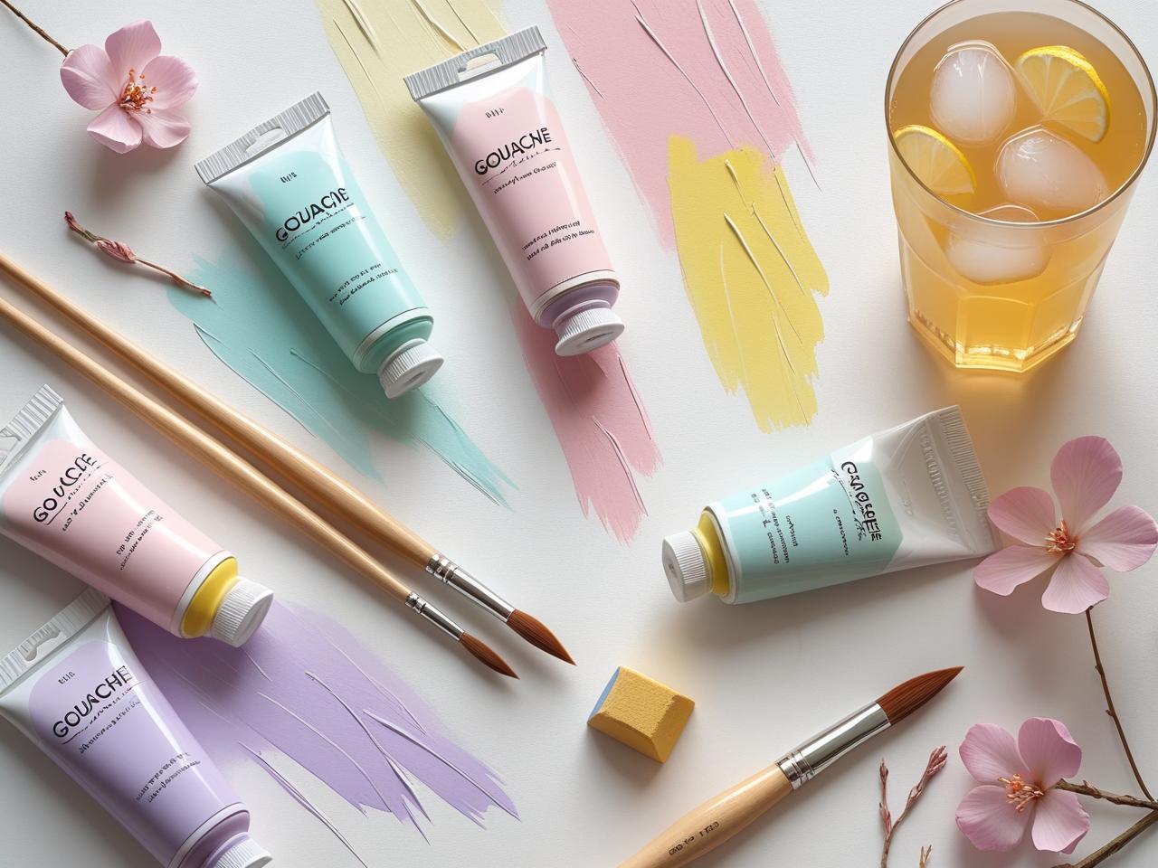 Gouache – Set & Papiere